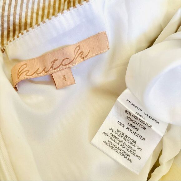 Hutch Striped Seersucker Jumpsuit – Bow Front, Cropped Wide Leg, Sz 4 - Picture 7 of 7